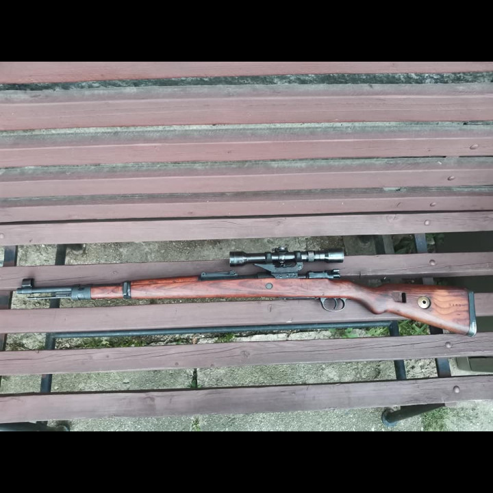 Mauser K98, ráže 8x57 JS  + montáž a optika Hensold Wetzlar(odstřelovač)